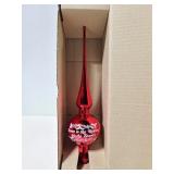 Large red glass ornament