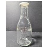 Vintage glass milk jar