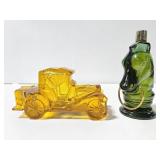 Two Avon bottles with contents