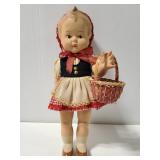 Vintage Red Riding hood doll