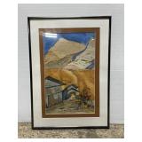 Framed ghost of bisbee original watercolor