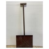 Small antique wood & metal snow shovel