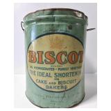 Huge Biscot shortening pail