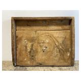 Antique wood drafting desk top