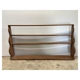 Huge antique wooden shelf