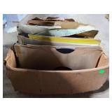 Collection of old vintage vinyl records