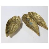 1948 Angel Wing leaf trinket dishes, marked