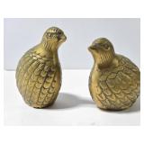 Pair of brass pheasants