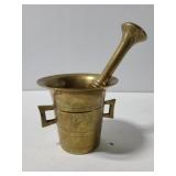 Brass #3 mortar and pestle