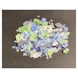 Lot of genuine green & blue sea glass