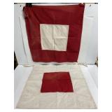 Lot of 2 vintage nautical wig wag flags