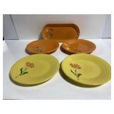Lot of 5 newer fiesta ware plates