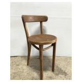 Antique small bentwood chair, needs repair