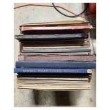 old vinyl records collection