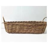 Large long woven basket