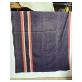 Vintage Hudson Bay style 100% wool blanket