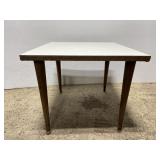 Mid-century side table w/ faux marble top