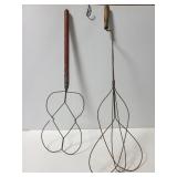 Antique primitive rug beaters