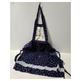 Vintage embroidered front floral apron