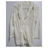 vintage sheer textured top