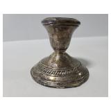 Sterling weighted candlestick holder