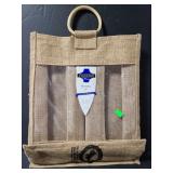 Ivanhoe wine burlap wine bag