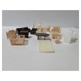 Vintage plastic doll house accessories