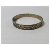 Metal song bird bangle bracelet