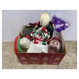 Vintage Christmas decor lot box