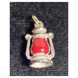 Tiny vintage lantern charm