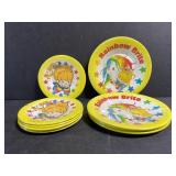 Vintage Rainbow Brite plate set