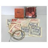 Vintage assorted replacement banjo strings