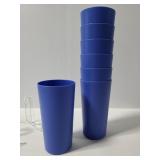 Seven new blue tumbler cups