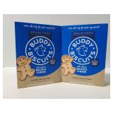 Two boxes of Buddy Biscuits dog treats