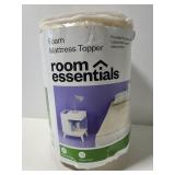 Room Essentials Queen foam mattress topper,new