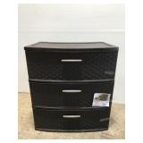 Sterilite Weave 3-drawer storage chest, chip on
