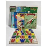 Lot of 10 vintage wood children