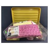 Vintage sewing box lot