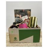 Home decor box lot w/ mirror