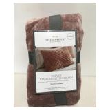 Threshold velvet diamond stitch pillow sham