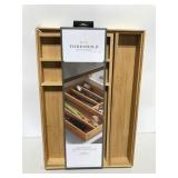 Threshold Bamboo expandable drawer organizer