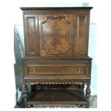 Gothic Revival vintage parlor cabinet
