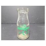 Vintage Huron Dairy glass milk jar