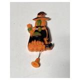 Vintage Trick-or-treat witch pin