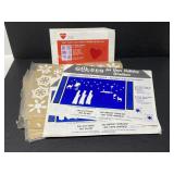 Lot of vintage window Holiday Stik-ees