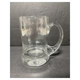 Hand blown glass mug