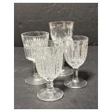 Lot of 4 vintage cordial glasses