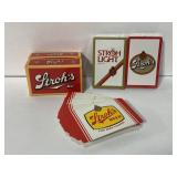 Lot of 3 decks Strohs beer playing cards