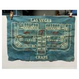 Vintage casino games table cloth