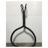 Old primitive rusty large ice tongs